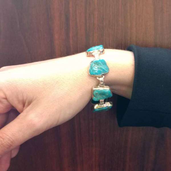 Turquoise - Bracelet argent – Image 2