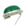 Aventurine et marcassites - Broche argent – Image 2
