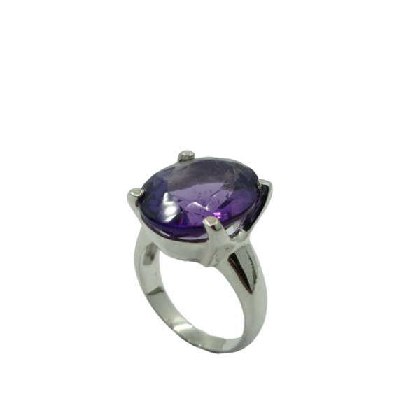 Améthyste - Bague argent