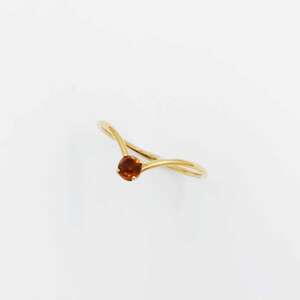 Bague Fil or jaune Citrine